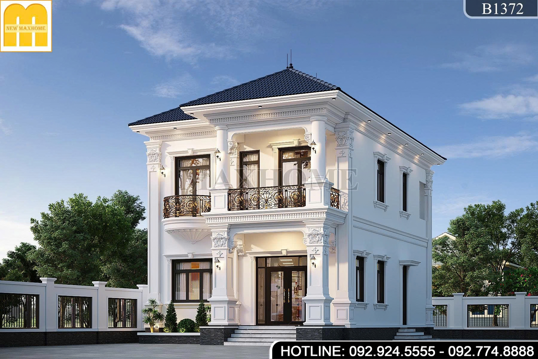 Mẫu 2 tầng mái Nhật tân cổ 4 phòng ngủ thu hút mọi ánh nhìn