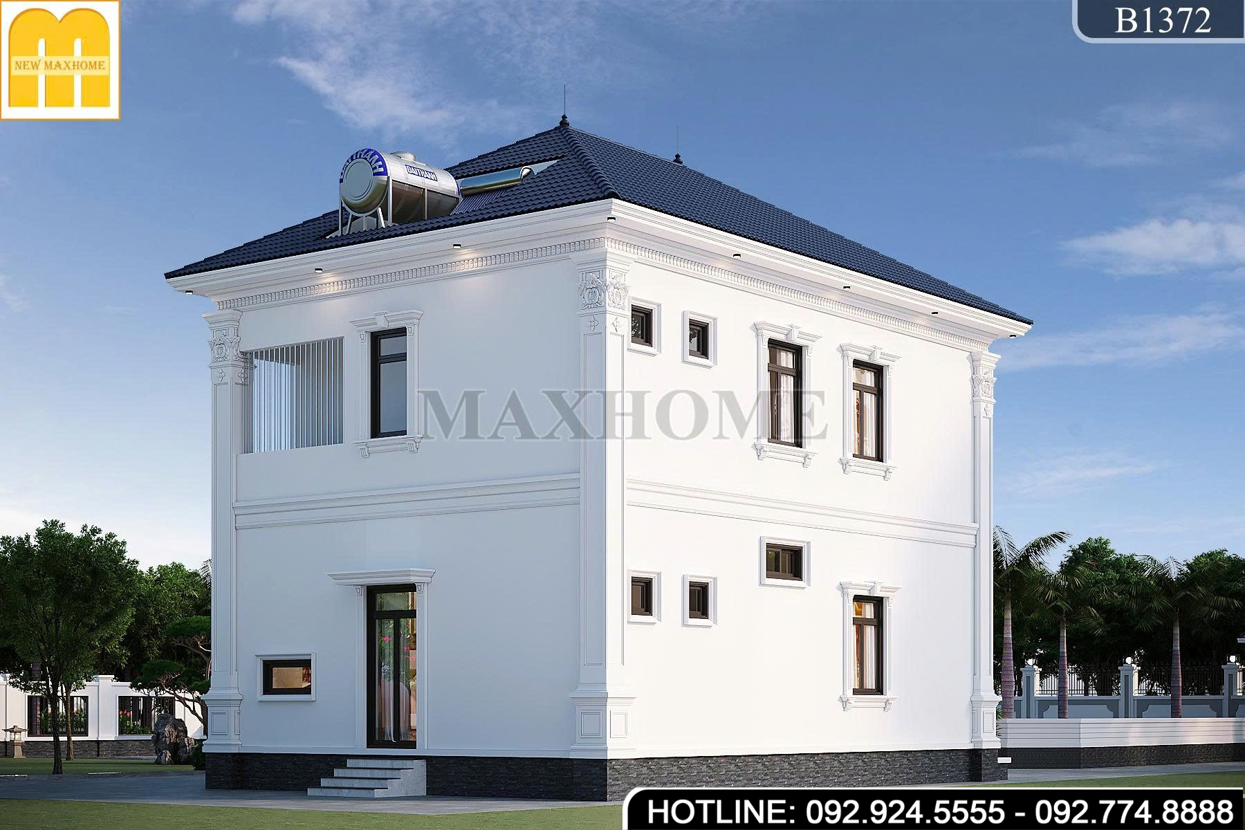 Mẫu 2 tầng mái Nhật tân cổ 4 phòng ngủ thu hút mọi ánh nhìn