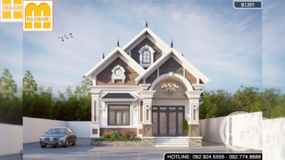 Mẫu mái Thái tân cổ điển đầy đủ tiện nghi, thu hút người xem | MH47073