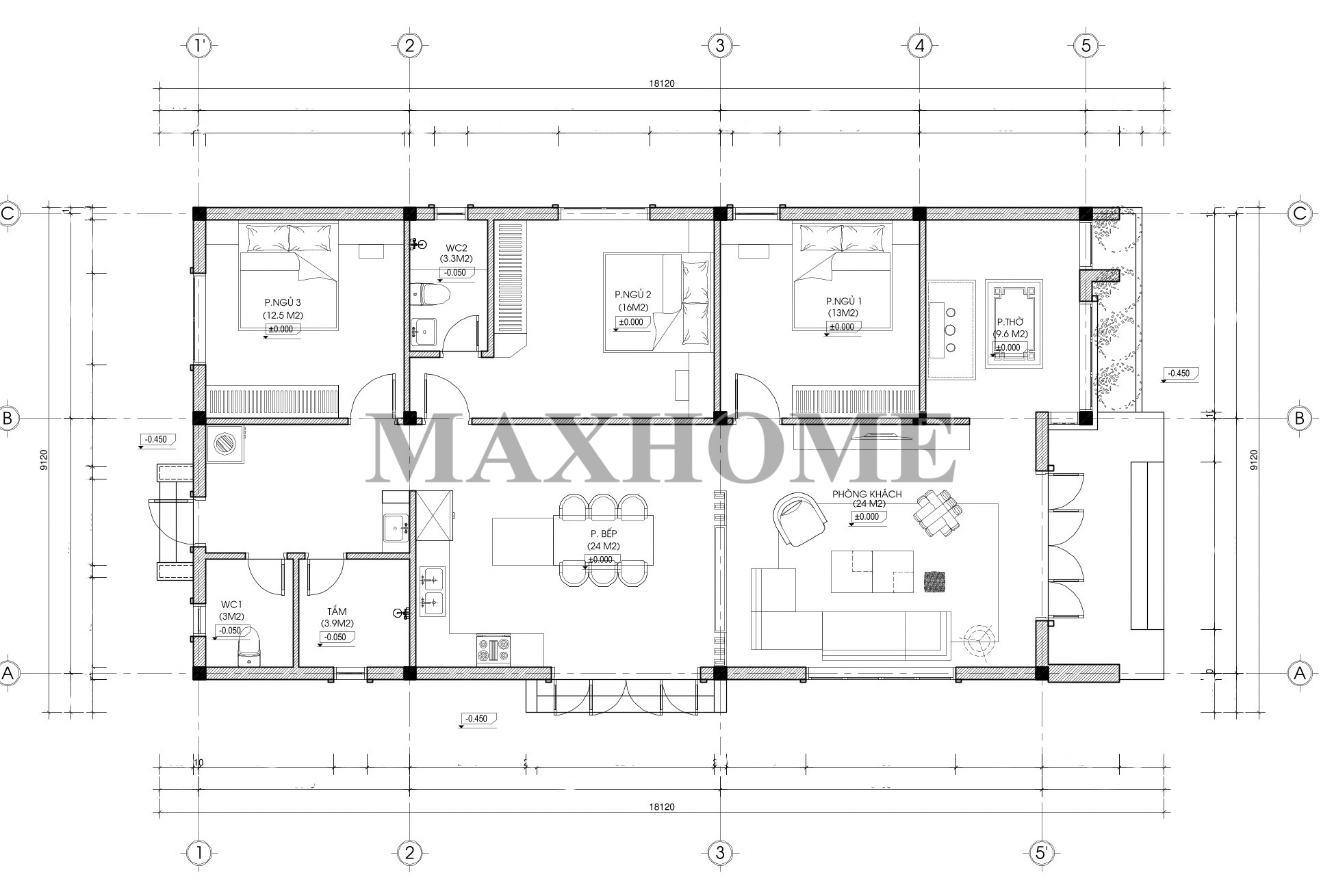 Mẫu thiết kế nhà cấp 4 mái Bằng hiện đại, chi phí Siêu Rẻ