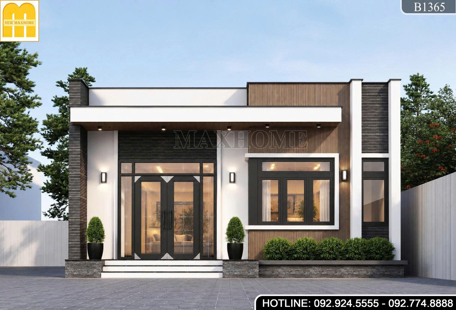 Mẫu thiết kế nhà cấp 4 mái Bằng hiện đại, chi phí Siêu Rẻ