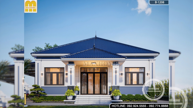 Nhanh tay sở hữu mẫu thiết kế cấp 4 mái Nhật siêu rẻ | MH47079