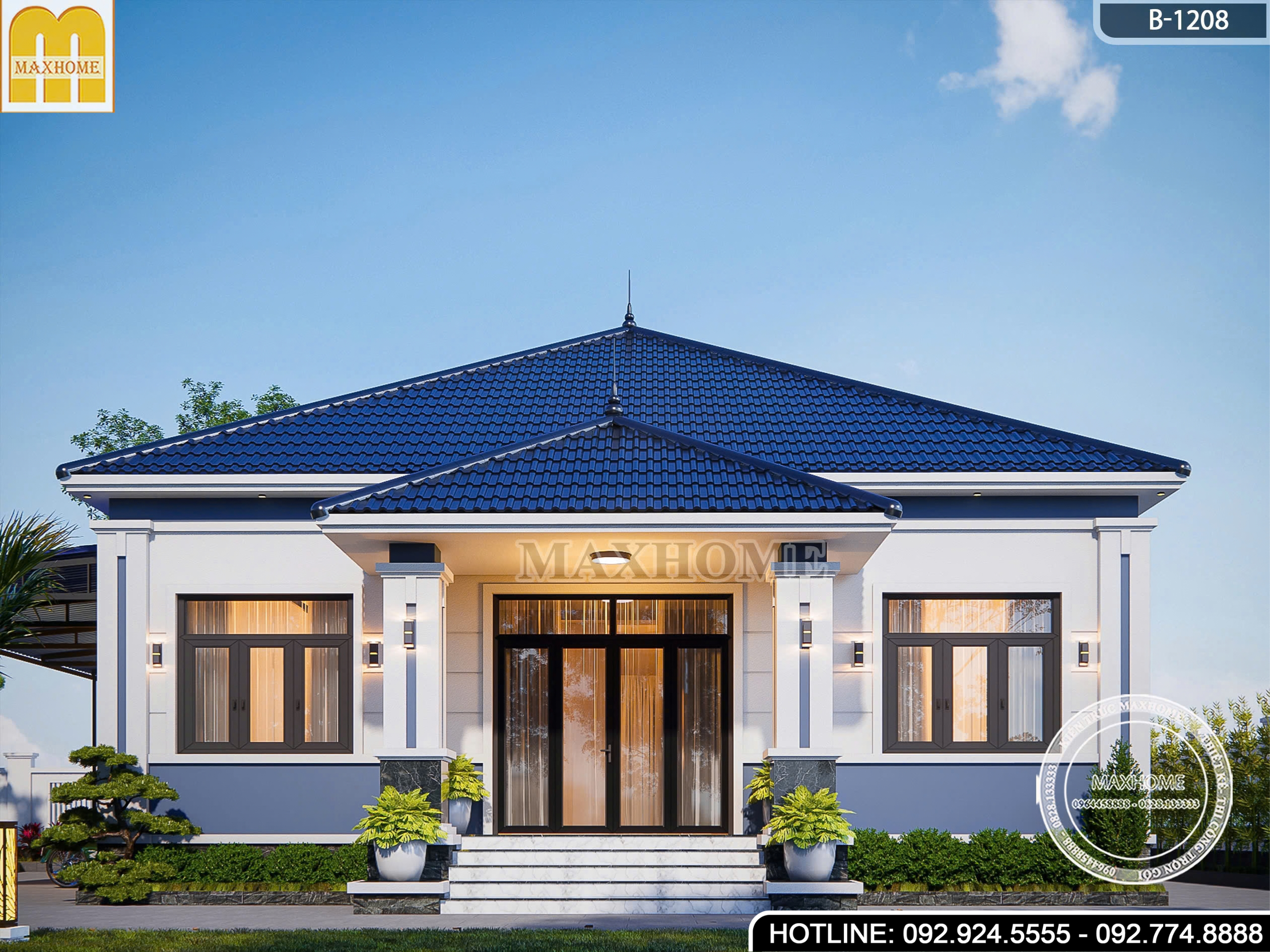 Nhanh tay sở hữu mẫu thiết kế cấp 4 mái Nhật siêu rẻ | MH47079