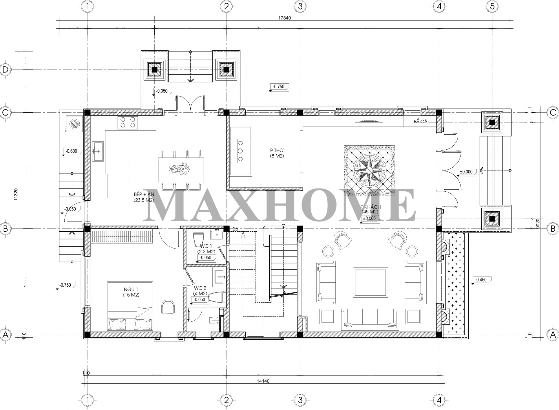 Thiết kế mái Nhật 2 tầng đẳng cấp, sang trọng, được săn đón 2026 | MH47166