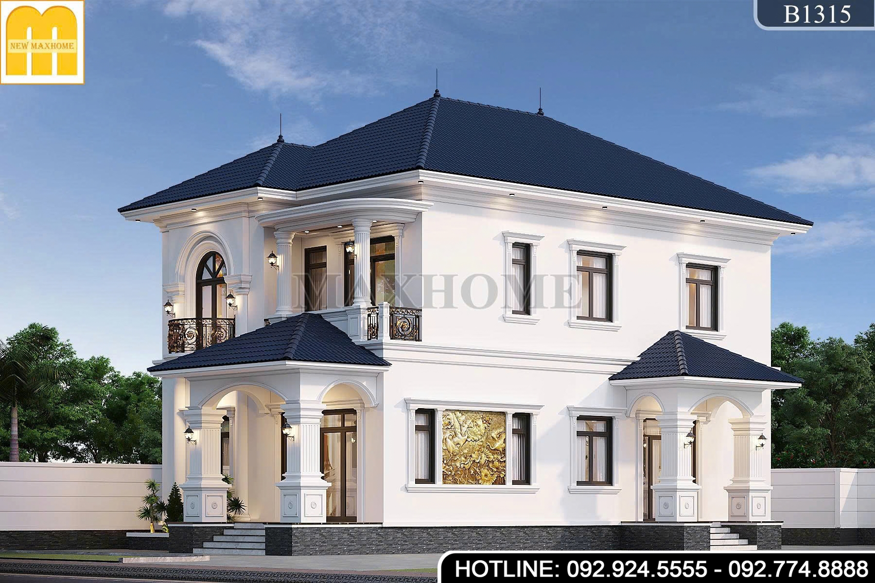 Thiết kế mái Nhật 2 tầng đẳng cấp, sang trọng, được săn đón 2026 | MH47166