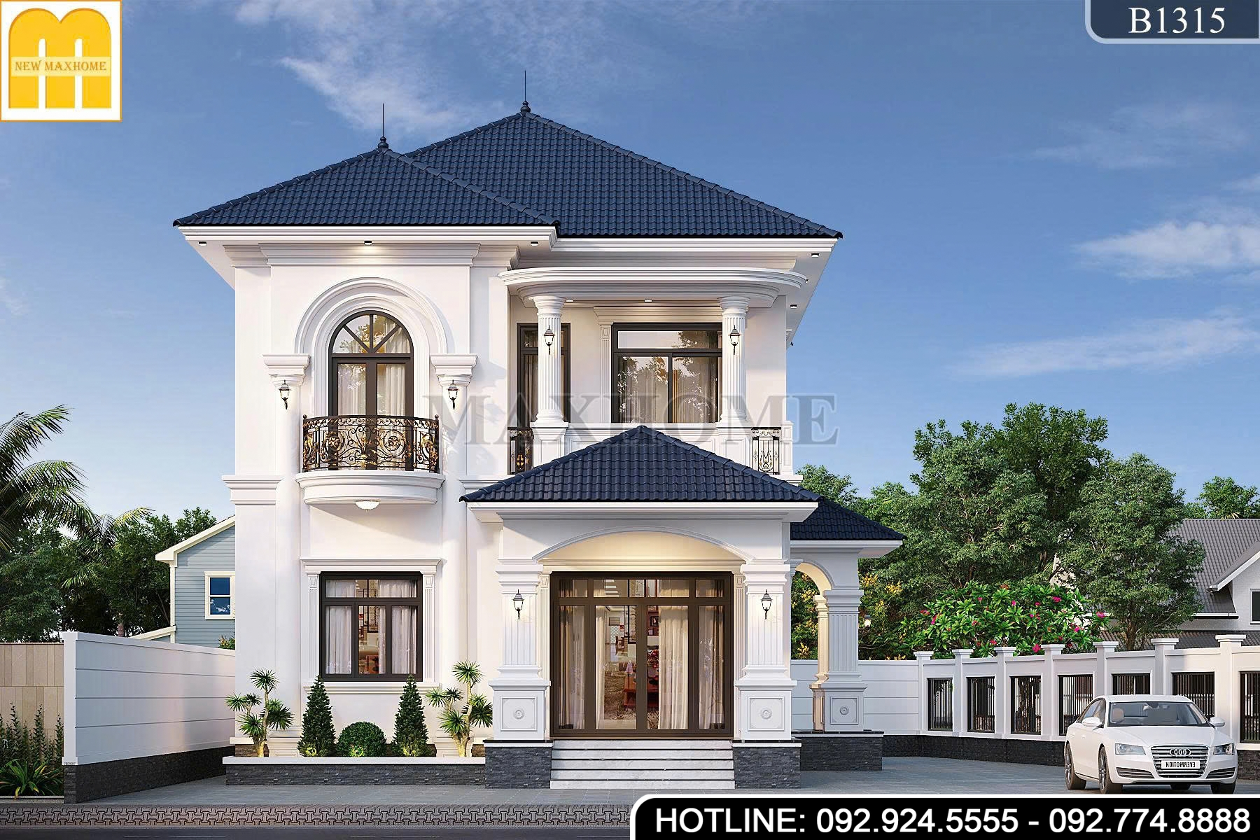 Thiết kế mái Nhật 2 tầng đẳng cấp, sang trọng, được săn đón 2026 | MH47166