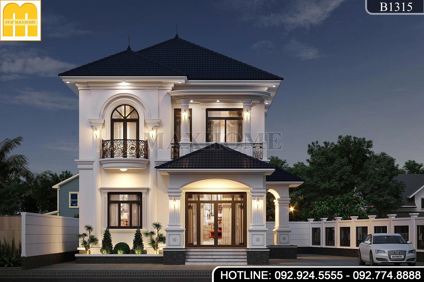 Thiết kế mái Nhật 2 tầng đẳng cấp, sang trọng, được săn đón 2026 | MH47166