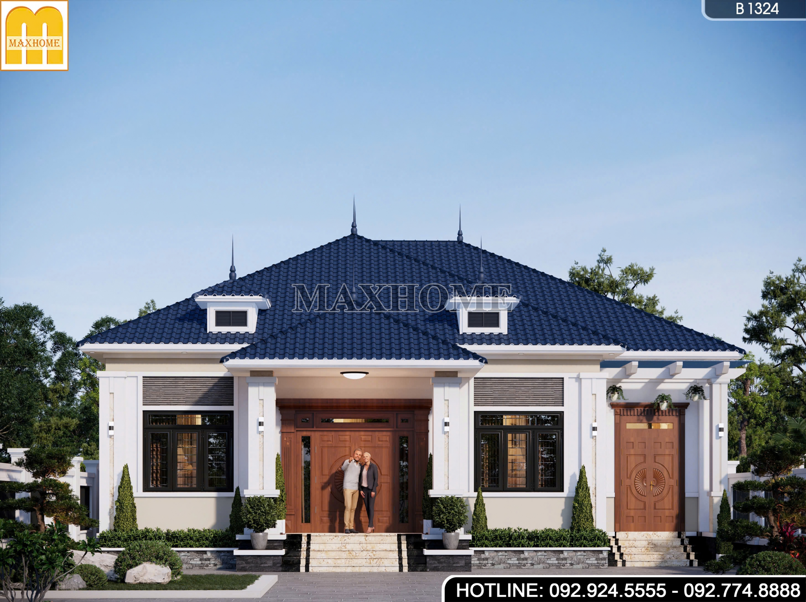 Xu hướng thiết kế nhà vườn cấp 4 mái Nhật đơn giản, sang trọng